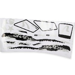 Kit Décoration carénage Pocket quad blanc noir